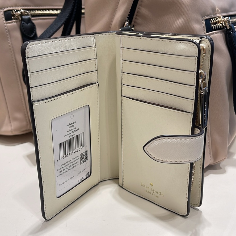 Kate Spade Schuyler Medium Compact Bifold Wallet
Meringue 
NWT - Picture 6 of 16